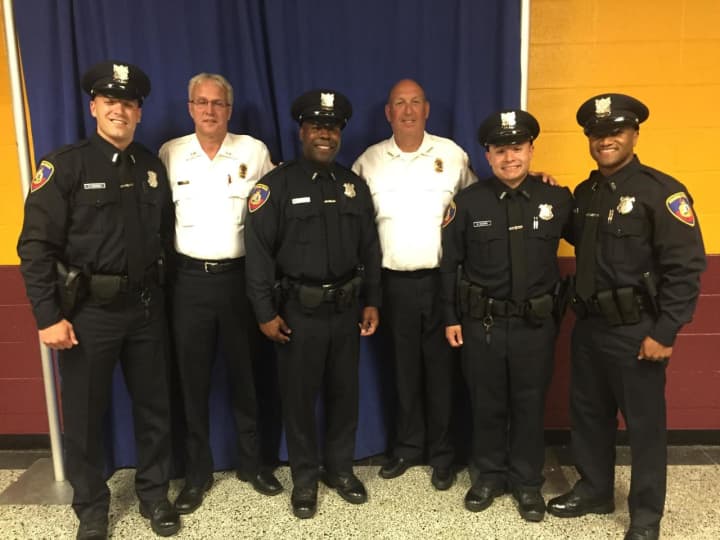 These four new police officers have joined the patrol division of the Stamford Police Department.