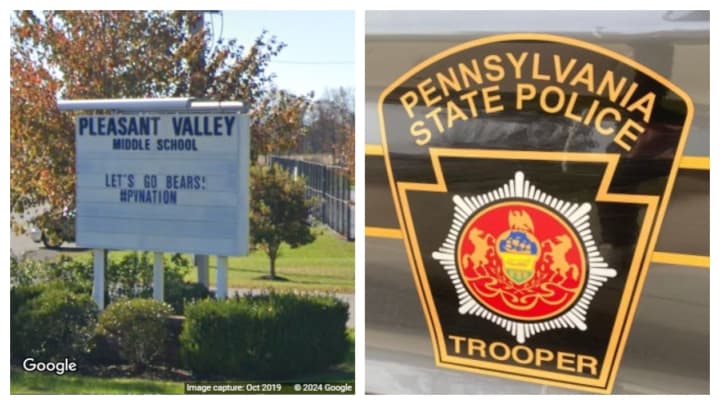 Pleasant Valley Middle School, Brodheadsville; Pennsylvania State Police