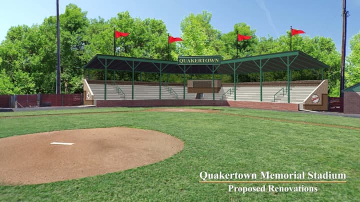 An artist&#x27;s rendering of the new field at Quakertown Memorial Park.