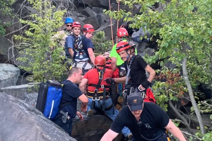 One of Sunday&#x27;s rescues on the Palisades and in the Hudson River.