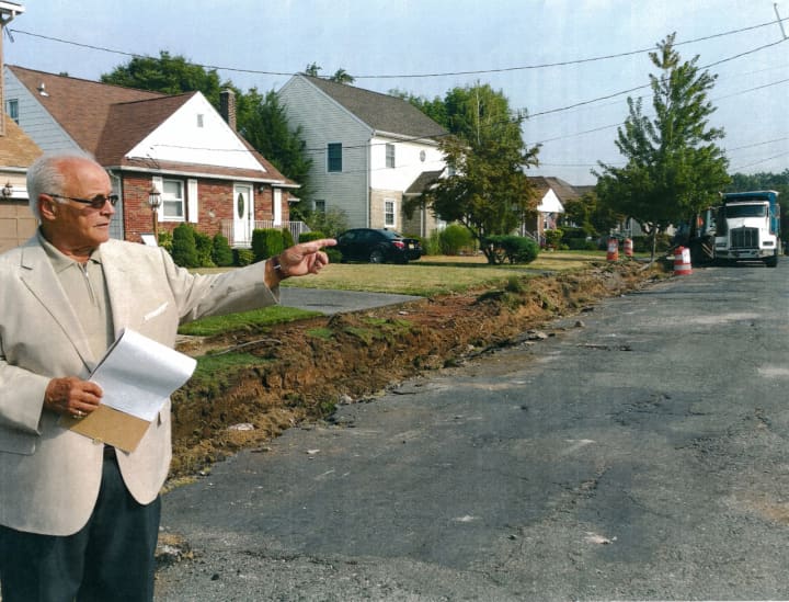 Lyndhurst Commissioner of Public Works Matthew Ruzzo is overseeing the roads project on Jay Avenue.