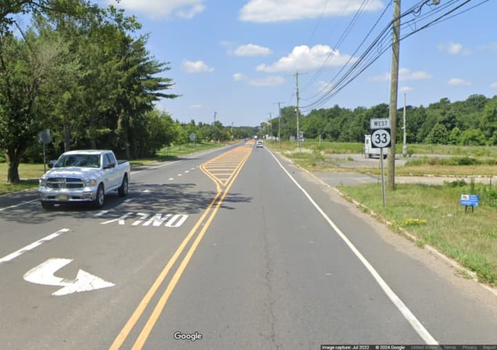 Route 33 near the intersection of Colts Neck Road in Howell Township, NJ.