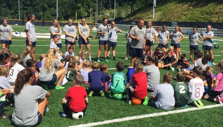 Young players took to the field as the Pace women&#x27;s soccer team hosted a youth camp this past weekend.
