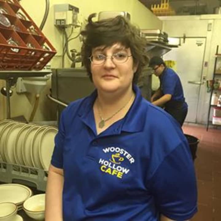 Deb Muhlfeld, the cleaning manager at Wooster Hollow Cafe, is a graduate of the programs at Ability Beyond.