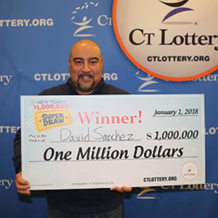 David Sanchez of Bridgeport was gifted a winning lottery ticket for the holidays.