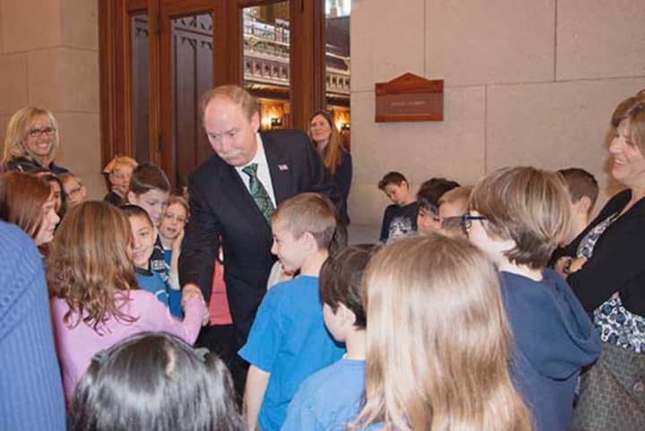 Sherman students were able to tour the historic Senate Chamber and ask Senator McLachlan about his job as a state lawmaker.