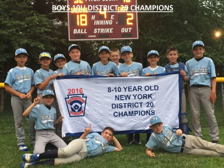 Sherman Park Little League captured the District 20 10-and-under championship with an 18-2 win over Eastchester.