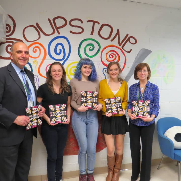 Members of the editorial staff of the literary magazine &quot;Soupstone&quot; recently won a Gold Medalist award from the Columbia Scholastic Press Association.