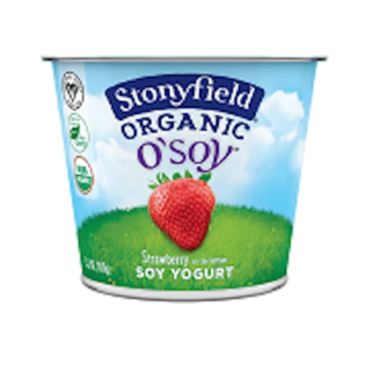 The Stonyfield O&#x27;Soy Strawberry Soy Yogurt is being recalled after it was discovered to contain dairy products