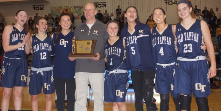 The Northern Valley/Old Tappan girls basketball team won the NJSIAA Group 3 title by beating Middletown South.
