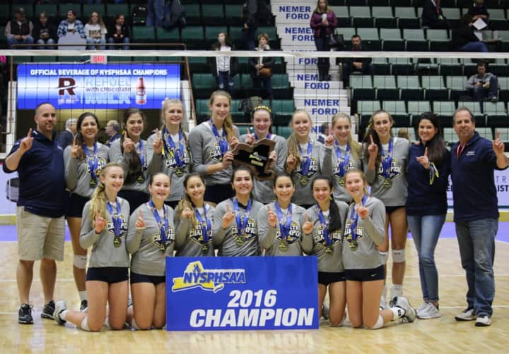 Unbeaten Walter Panas won the Class A state volleyball by finishing the tournament undefeated with wins in nine straight games,