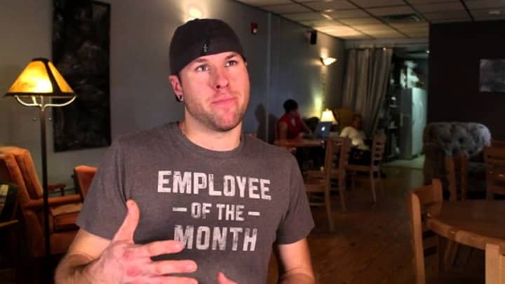 Tanner Townsend, owner of The Crafted Kup in Poughkeepsie, recently added more seating.