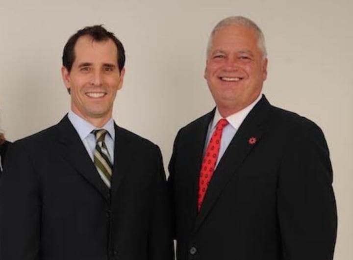 Mike Brady, left, the President and CEO of Greyston in Yonkers, has found a terrific working relationship with The Westchester Bank and its President, John Tolomer.