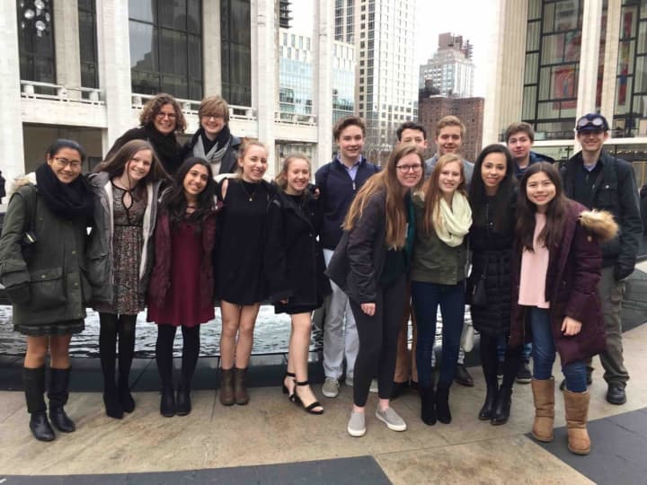 Bronxville High School chorus students toured the Metropolitan Opera House backstage and saw a production of “Carmen” on Jan. 27.