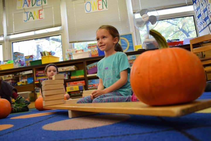 Bronxville Elementary School students learned different math, science and language arts concepts through a number of hands-on activities with pumpkins.