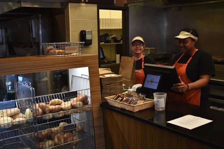 Bagels are made fresh daily at Bagel Buffet in Hackensack.