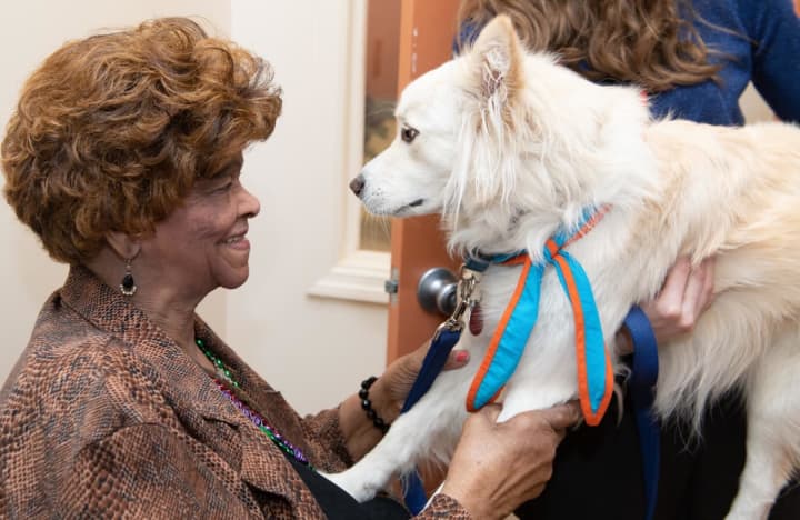 Tinsley has been helping dementia patients at United Hebrew in New Rochelle.