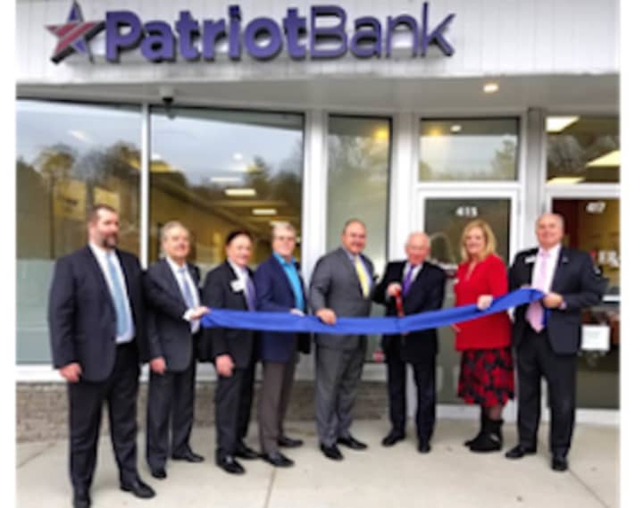 Stamford-based Patriot Bank celebrates the opening of its new branch in Westport.