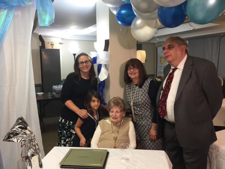 Laura Nochomovits and her family celebrate her 101st birthday.