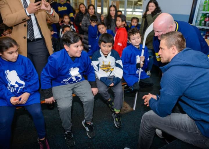 Mayor Mike Spano, Yonkers Police Department and the National Hockey League Players&#x27; Association (NHLPA) gathered this week at Murray&#x27;s Skating Rink to celebrate the Yonkers Force Youth Hockey Program.