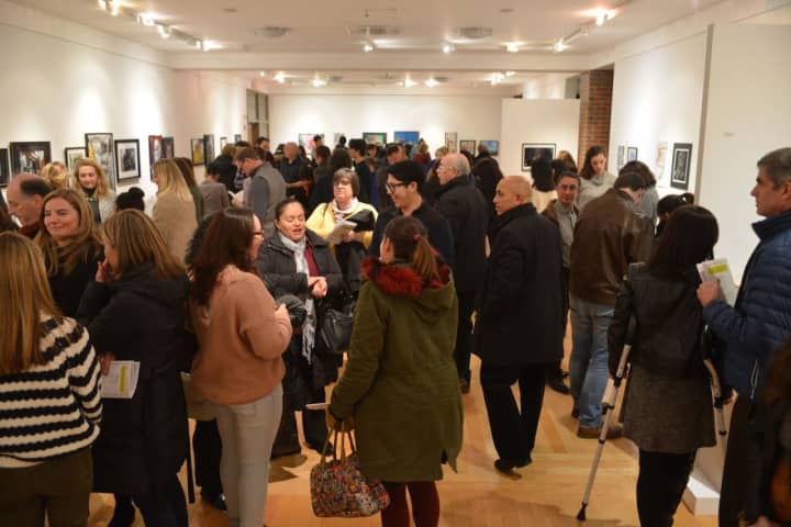 Dozens showed up at the OSilas Gallery for the opening of the StArt Regional High School Art Exhibition on Jan. 6.
