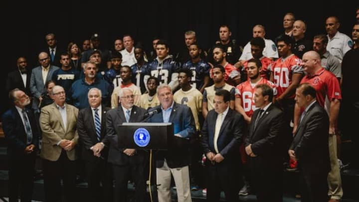 The Yonkers Brave and Force were introduced to the public recently as the football season approaches.