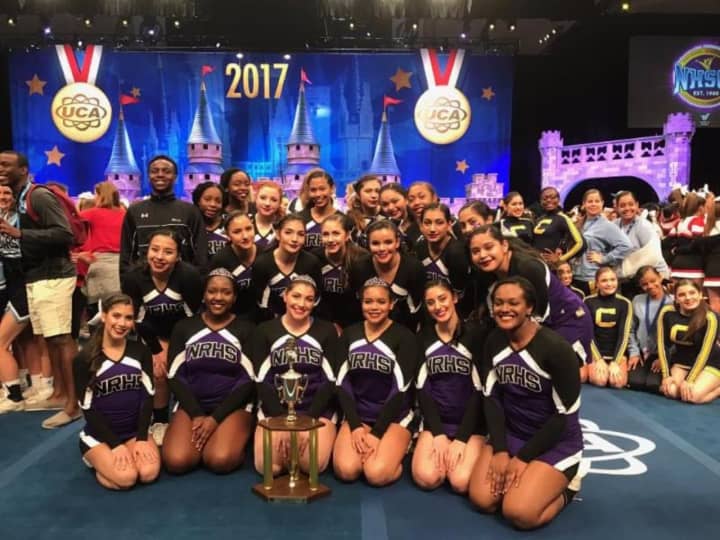 New Rochelle High&#x27;s Junior Varsity cheerleaders finished sixth in the nation at the annual Universal Cheerleading Association (UCA) National Cheerleading Championship in Orlando, Fla.