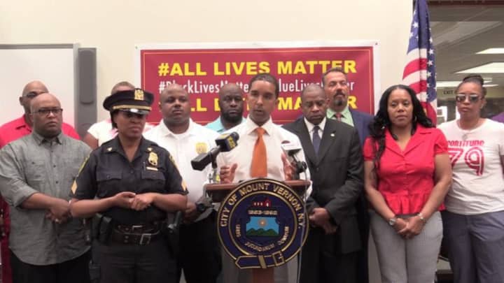 Mount Vernon Mayor Richard Thomas is calling on the community to come together in the wake of several police-involved shootings.