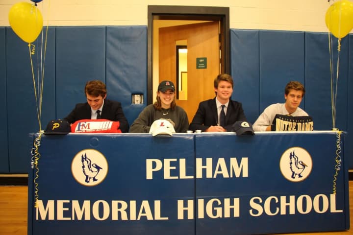 Four Pelham student-athletes signed their national letters of intent to continue their careers at the collegiate level.