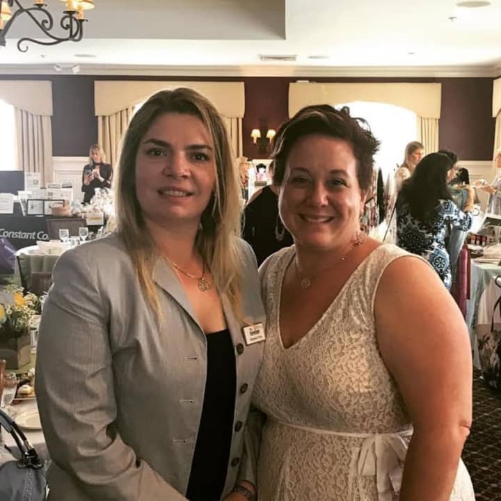 CEO and Owner of Ridgefield Supply, Margaret Price, with Executive Director of the Ridgefield Chamber of Commerce, Jennifer Zinzi