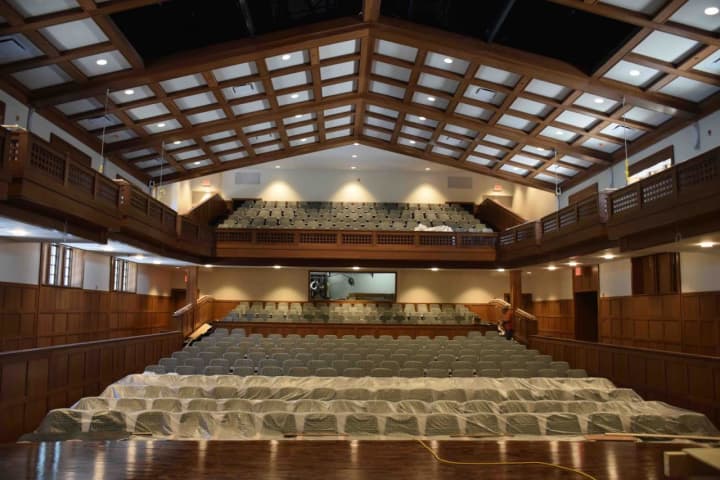 The renovated, state-of-the-art auditorium at the Bronxville High School will soon be open.