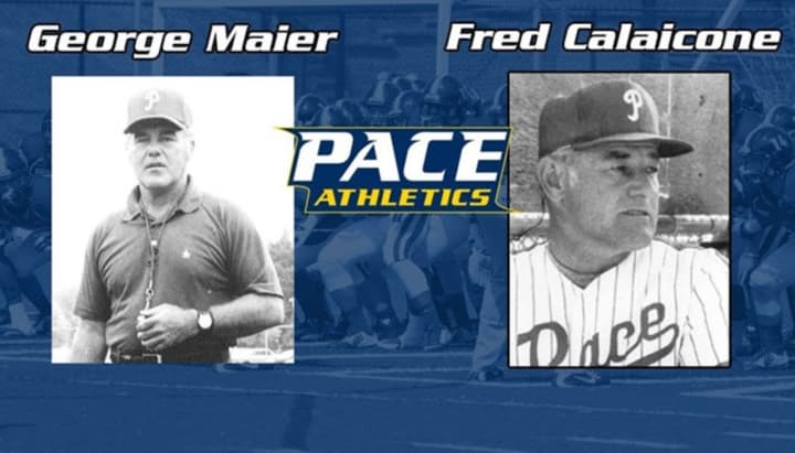 Pace Hall of Fame coaches George Maier and Fred Calaicone will be honored before Pace Football&#x27;s season opener on the newly renovated field on Sep. 5.