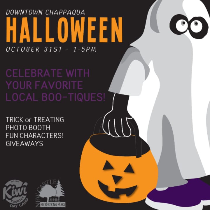 An event poster released for the downtown Chappaqua Halloween celebration.