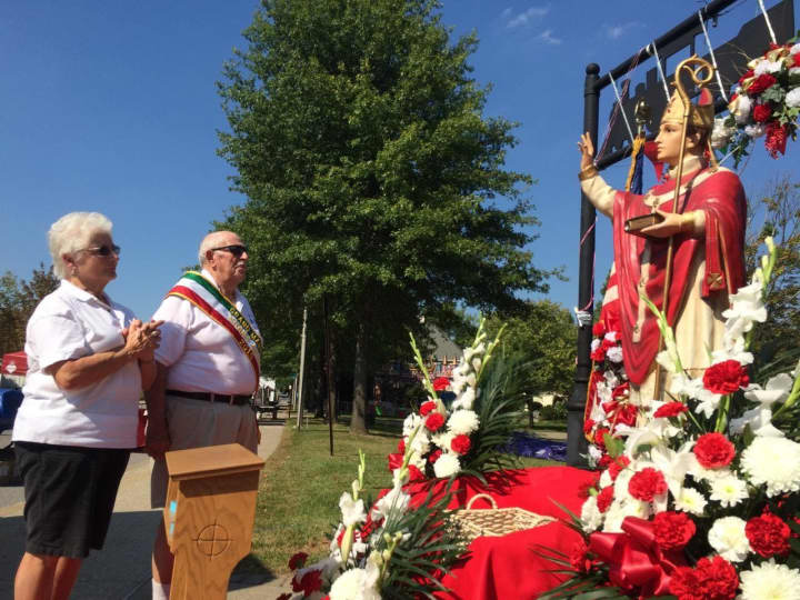 A procession with a statue of the saint opened the recent Feast of St. Gennaro in Yorktown.
