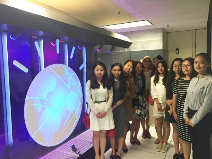 Students from Guizhou University of Finance and Economics visited the IBM Thomas J. Watson Research Center.