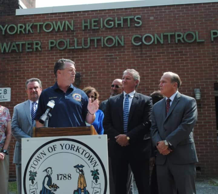 State Sen. Terrence Murphy and Yorktown officials have announced Yorktown&#x27;s approval to issue new permits in the Hallocks Mill Sewer District. 