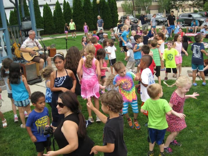 Kids dance the night away during the Suffern Concert Series.