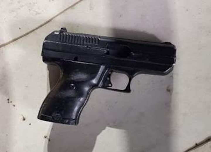 The gun recovered at the scene in DC.