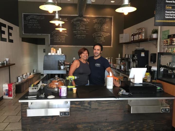Laurent and Sandra Mesguich, owners of Salome Cafe.