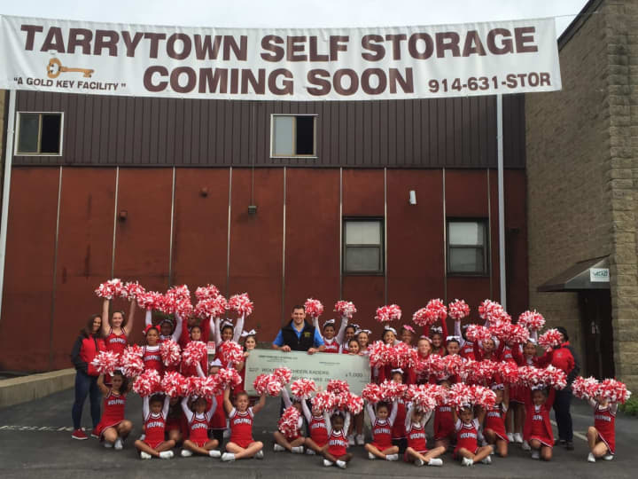Tarrytown Self Storage recently donated to Tarrytown cheerleaders.