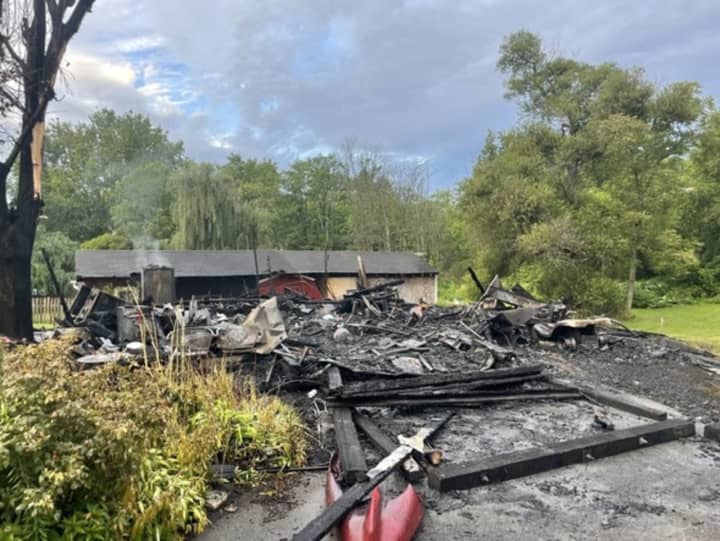 The fire broke out at 6370 Sykesville Road, Sykesville in Carroll County.