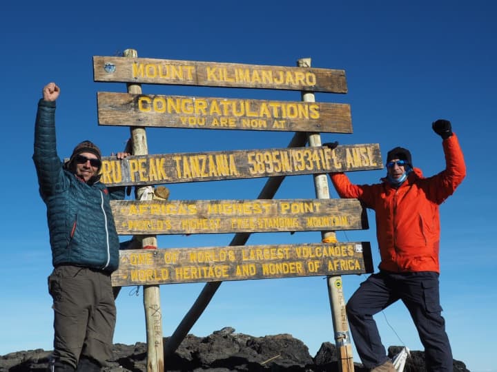 Chris and John Berlow recently climbed Mount Kilimanjaro.