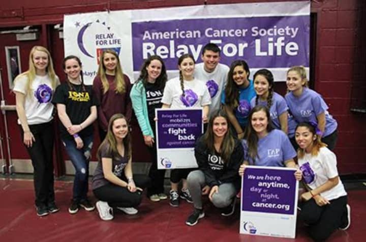 Students at Iona College in New Rochelle raised more than $57,000 during their Relay for Life event.
