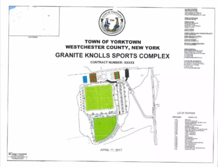 The propsoed Granite Knolls Sports Complex.