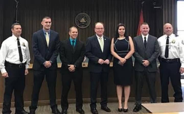 Four new police officers were recently sworn in as members of the City of Poughkeepsie Police Department.