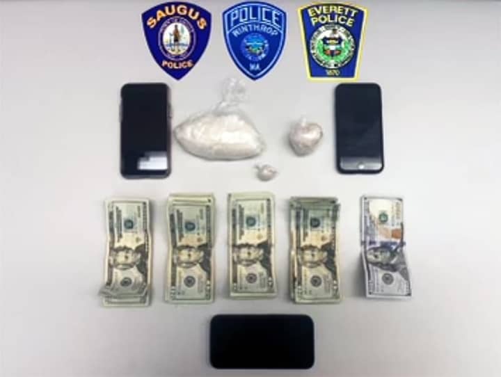 Winthrop police seized fentanyl, cash, and drug paraphernalia during a search of a car at a gas station earlier this week.