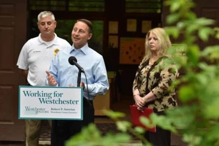County Executive Rob Astorino at the Marshlands Conservancy in Rye.