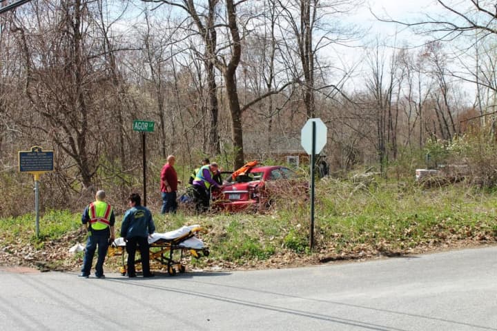One driver was injured during a car crash in Mahopac.