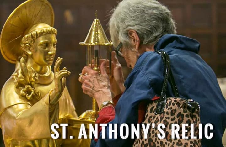 The relic of Saint Anthony of Padua will be visiting two churches, St. Ann&#x27;s and the Church of St. Anthony, in Yonkers, N.Y.
