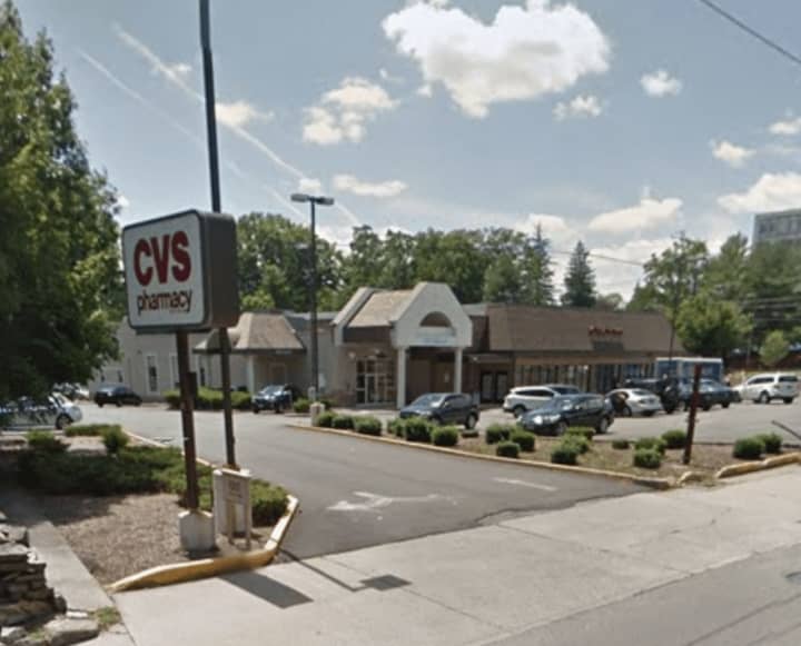 Police are searching for two armed men in the area near the CVS pharmacy in Mount Kisco